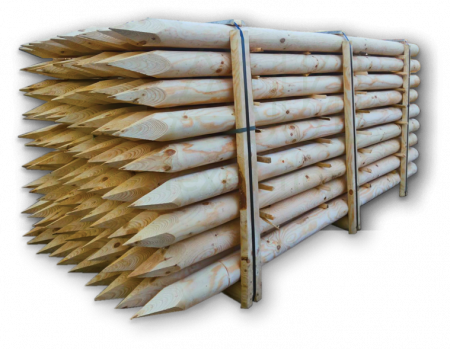 Столбы деревянные оцилиндрованные Столбы деревянные оцилиндрованные